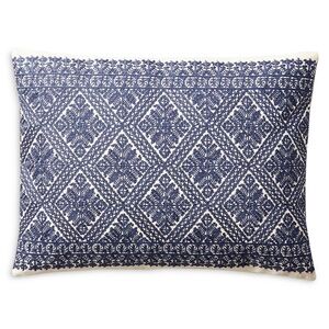 Ralph Lauren Haywood Embroidery 15" x 20" Decorative Pillow $255 Cream/Navy